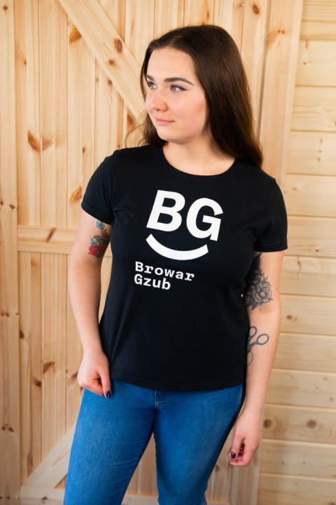 Koszulka damska czarna z logo browaru