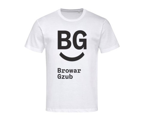 Koszulka męska biała z logo browaru Koszulka męska biała z logo browaru